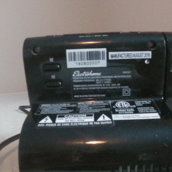 Electrohome EAAC601 Projection AM/FM Dual Alarm Clock Radio Tested Working - Picture 4 of 6